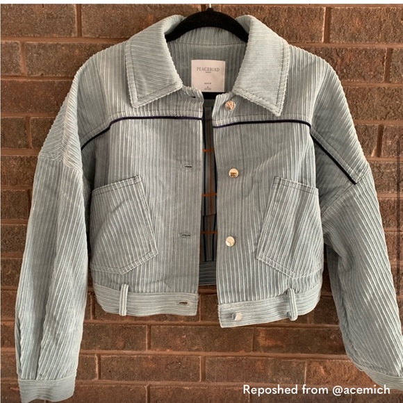 Oversized cropped corduroy chic jacket - Picture 5 of 7